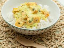 Saumon complètement coco sans gluten, sans lactose