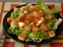 Salade césar au poulet épicé