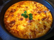 Clafoutis salé au roquefort