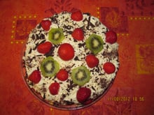 Gâteaux d'anniversaire aux fraises