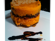 Mille-feuille croquant de potiron et canard confit