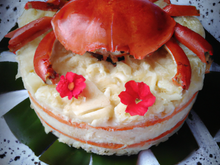 Cake au crabe et cœurs de palmier