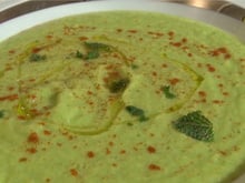 Gaspacho de courgettes et pommes