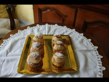 Choux craquelins poire caramel