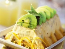 Bûche glacée express aux fruits