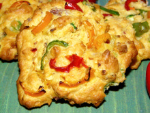 Cookies courgettes poivrons