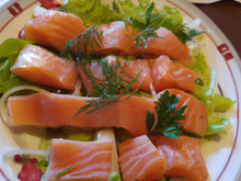 Saumon fumé mariné