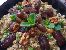 Taboulé aux dattes noix et cannelle