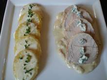 Filet mignon de porc au roquefort