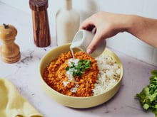 Dahl de lentilles corail au Companion