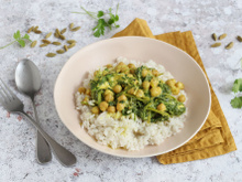 Curry végétarien au riz basmati