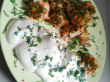 Chapon aux herbes et au yaourt