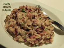 Risotto au radicchio et à la pancetta
