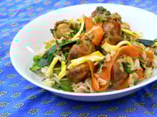 Nasi goreng de dinde et riz basmati