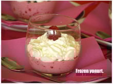 Frozen yogurt à la framboises