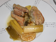 Tendrons de veau aux poireaux
