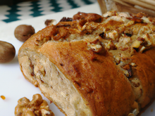 Pain aux noix sans levure