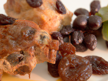 Foies de lapin aux raisins