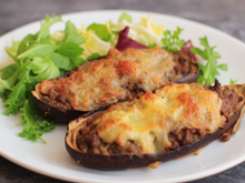 Aubergines farcies à la viande hachée