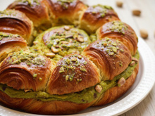 Brioche des rois à la crème de pistache