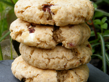 Cookies fraises, carambar et chocolat blanc
