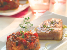 Ratatouille provençale et son mi-cuit de thon