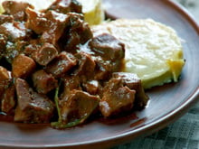 Cœur de bœuf façon bourguignon