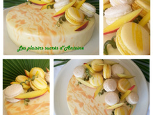 Entremet mangue passion coco