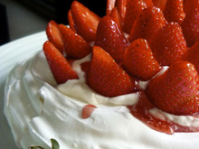 Pavlova aux fraises traditionnelle