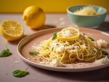 La recette de pâtes très estivale au citron, artichauts, basilic de Julie Andrieu