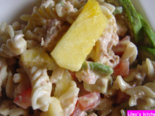 Salade de pâtes-avocats-crevettes