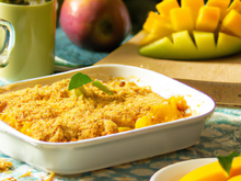 Crumble magique à la mangue