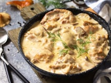 Poulet à l'estragon et moutarde de Dijon