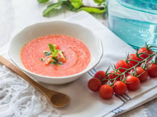 Gaspacho au basilic frais
