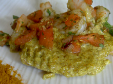 Filets de saumon à l'indienne