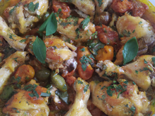 Cuisses de poulet à la sicilienne