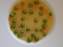 Soupe aux petits pois épicés