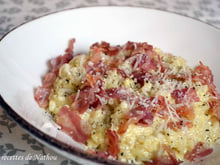Risotto façon carbonara
