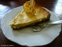 Cheesecake au confit de cidre et à la cannelle