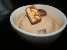 Glace aux snickers