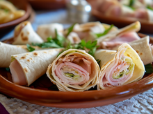 Wraps au jambon et au St Môret