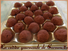 Truffes au chocolat et au rhum