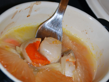 Cocotte de St-Jacques aux agrumes et au fenouil