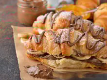 Croissants à la banane et au Nutella