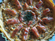 Quiche au saumon very light