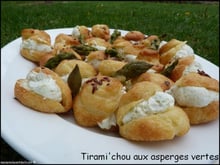 Tirami'chou aux asperges vertes