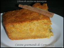 Gâteau de carottes au mascarpone