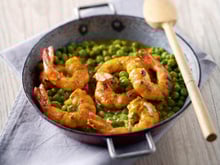 Curry aux petits pois et aux crevettes