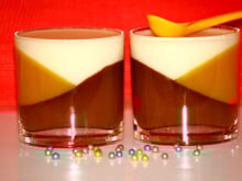 Verrine tri-gout:chocolat-citron-coco