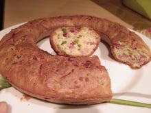 Cake jambon, petits pois, gruyère.....